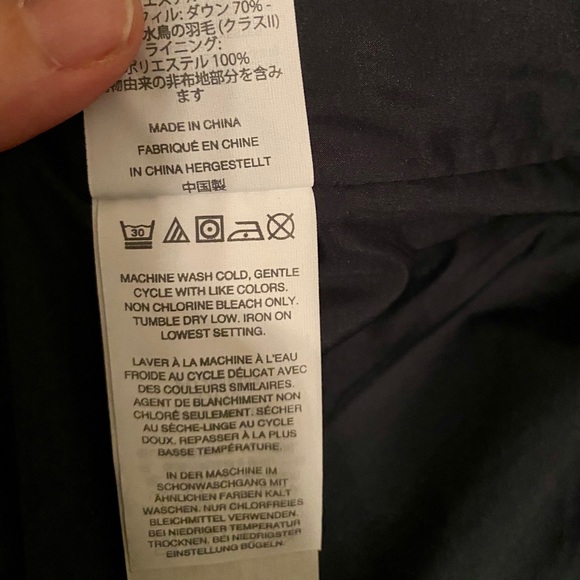 J. Crew navy quilted down vest gold accents Small - Picture 7 of 10